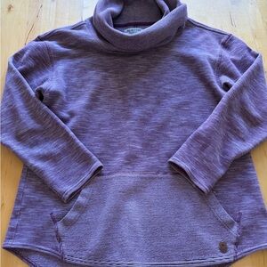 Burton Heathered Lavender Cowl Neck Pullover